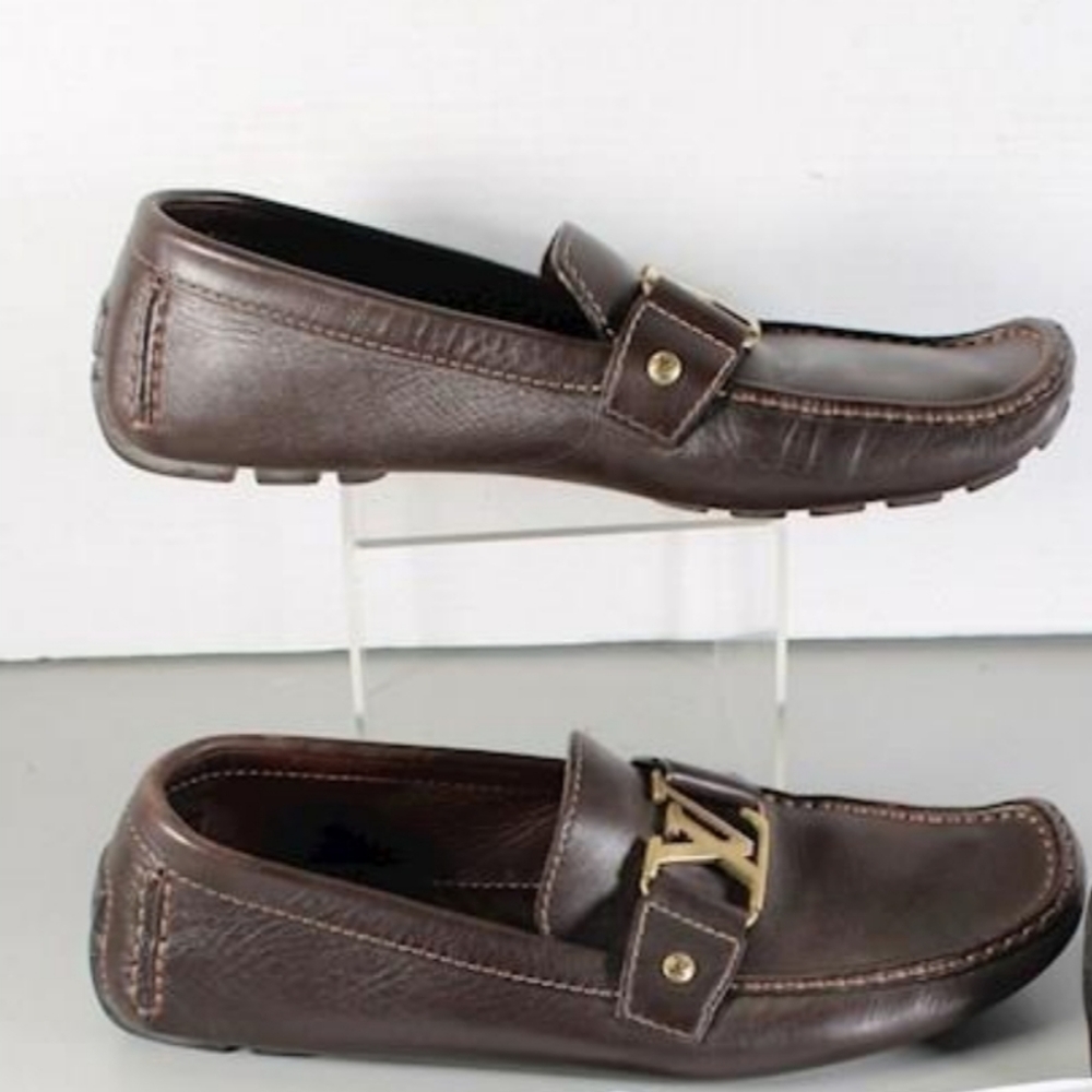 Louis Vuitton Brown leather loafers SZ 8.5